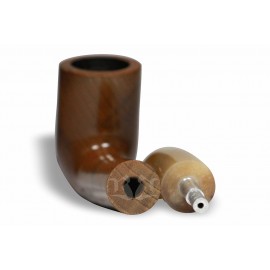 Cachimbo Bertoldi Elite Grande Longo Natural Peça Única